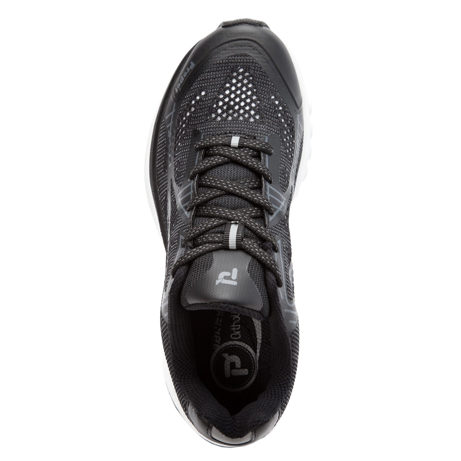 Propet Propet One LT Womens Active - Black/Grey - top view