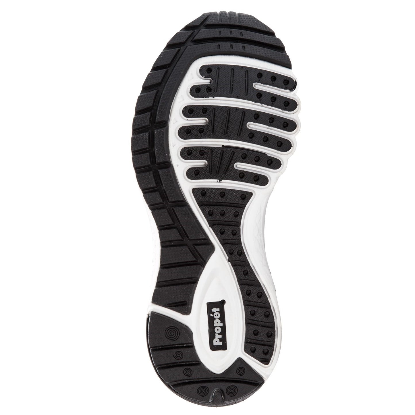 Propet Propet One Strap Womens Active A5500 - Black/Dk Grey - sole view