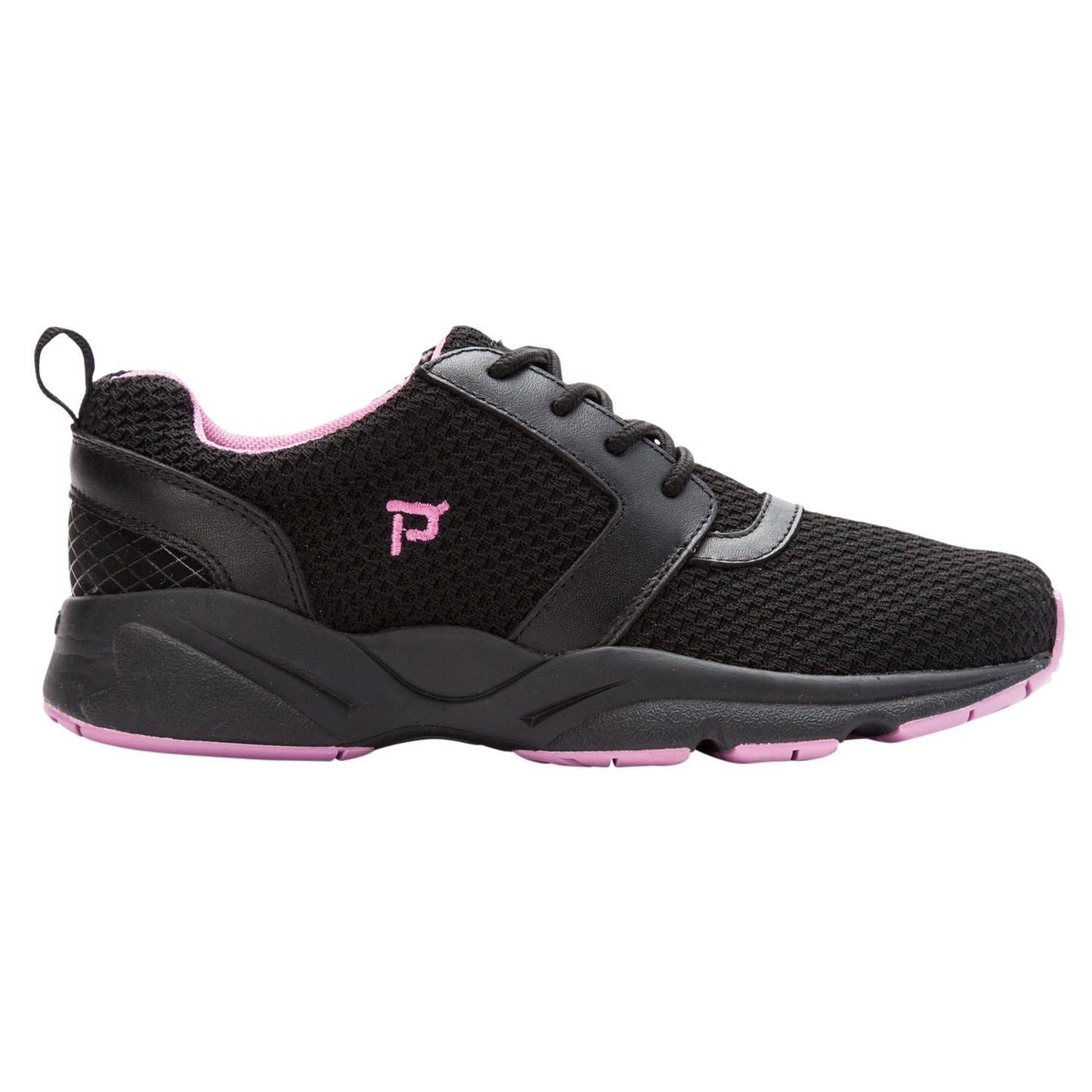 Propet Stability X Womens Active - Black/Berry - out-step view