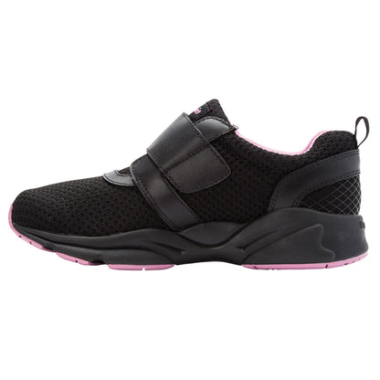 Propet Stability X Strap Womens Active - Black/Berry - instep view