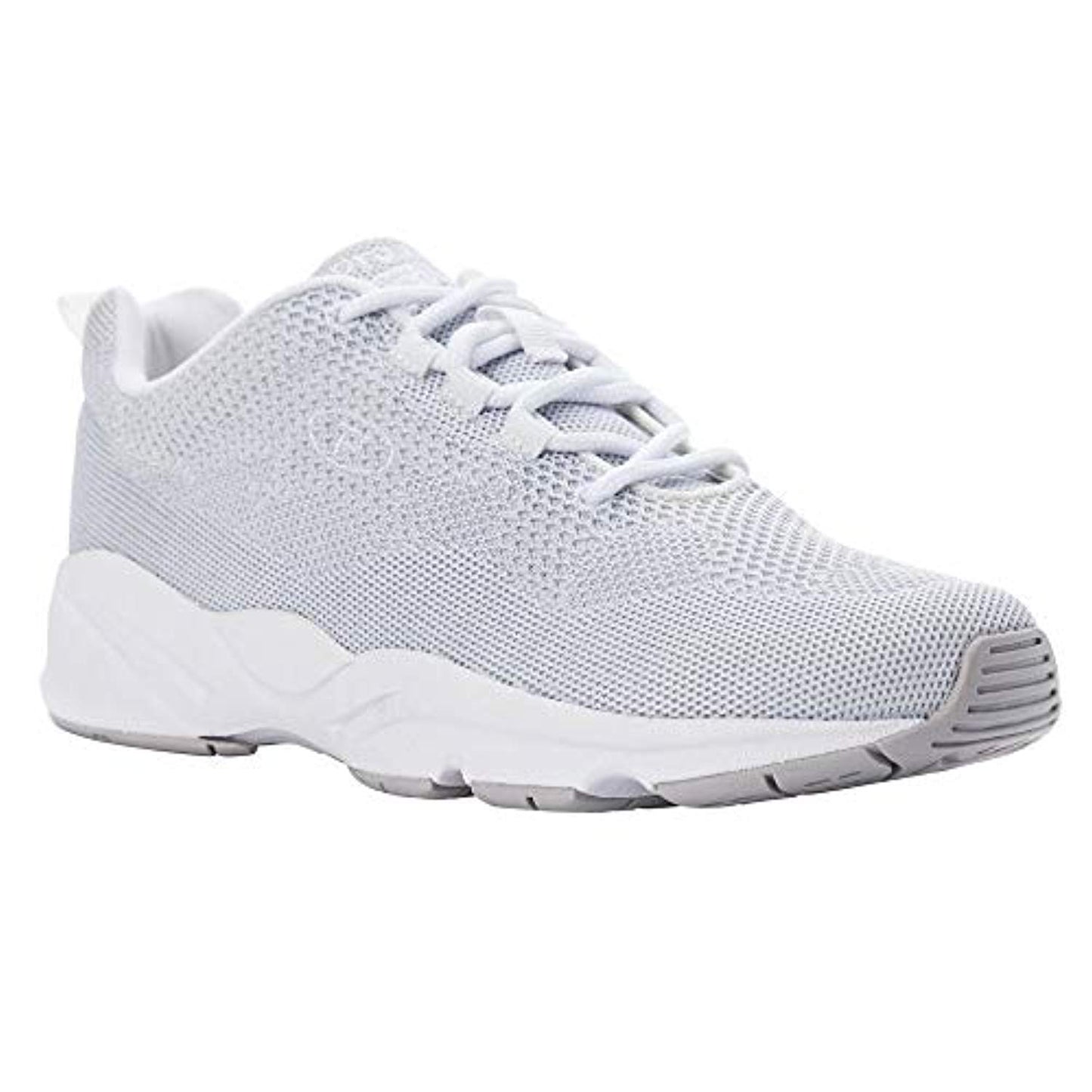 Propet Stability Fly Women's Active Orthopedic Shoe - White/Silver