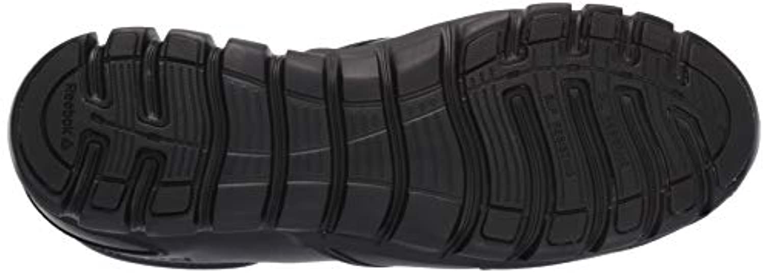 Reebok Work Men's Sublite Cushion Comp Toe Comfort Slip-on Athletic Work Shoe ESD - Black