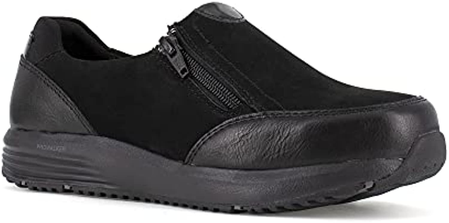 Rockport Works Women's Trustride Work Steel Toe Dress Shoe - Black