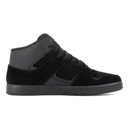 DC Work Crew Cure Work Men's Soft Toe Slip-Resistant Work High-Top - Black - Black