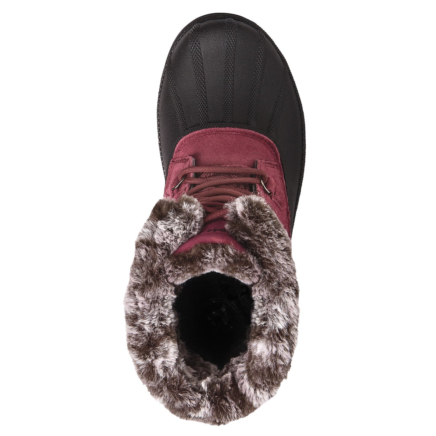 Propet Lumi Tall Lace Womens Boots - Berry - top view