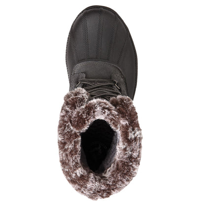 Propet Lumi Tall Lace Womens Boots - Grey - top view