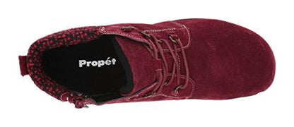 Propet Delaney - Boots - Women's Comfort Boots - Dark Red Suede