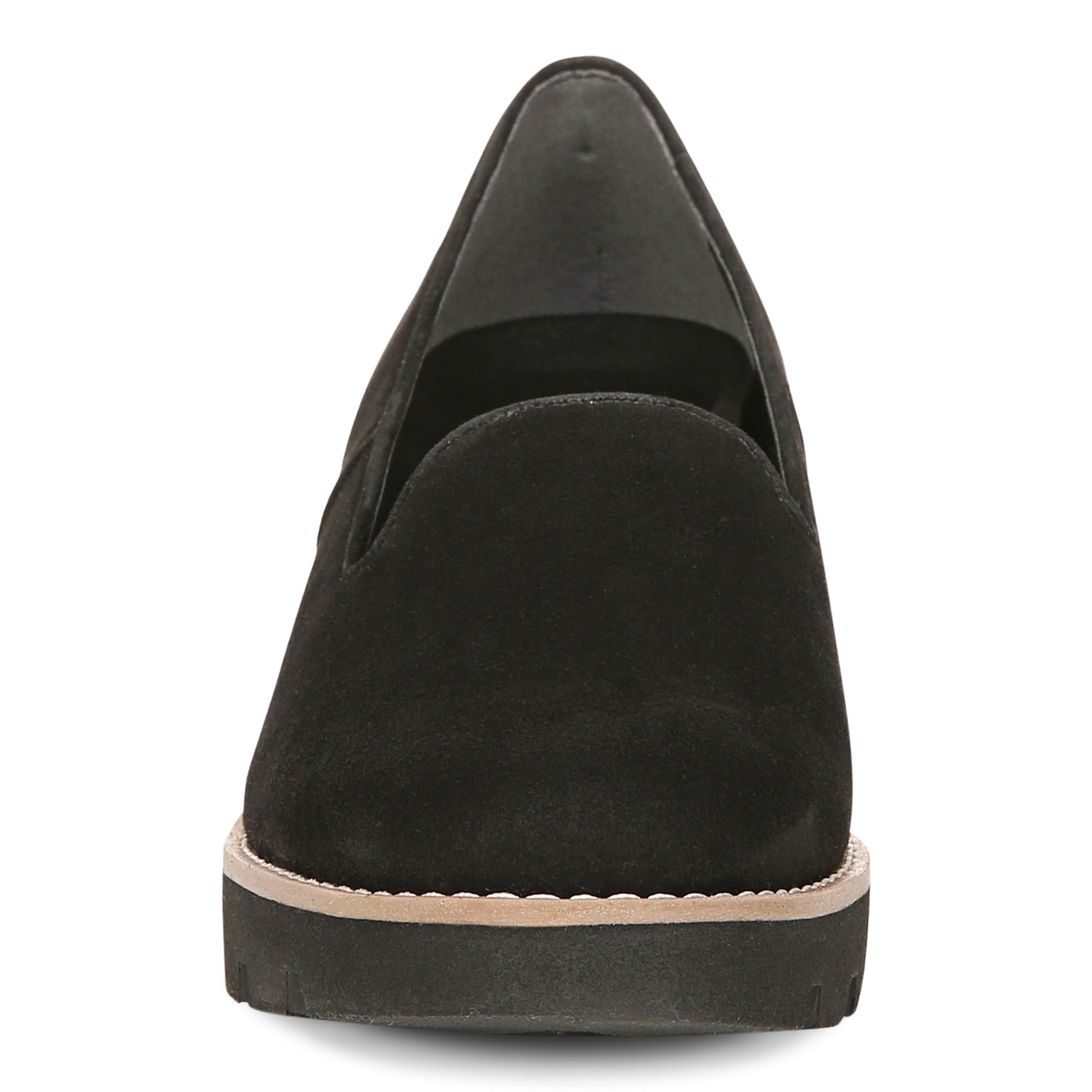 Vionic Willa Wedge Womens Slip On/Loafer/Moc Wedge - Black Sde - Front