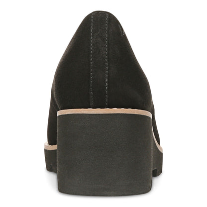 Vionic Willa Wedge Womens Slip On/Loafer/Moc Wedge - Black Sde - Back