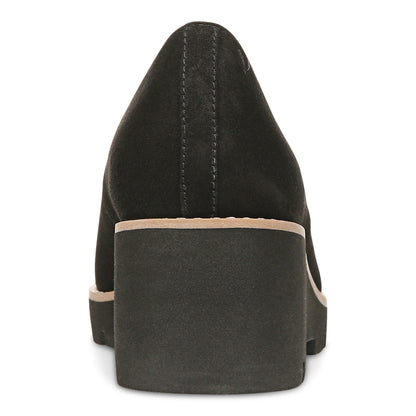 Vionic Willa Wedge Womens Slip On/Loafer/Moc Wedge - Black Sde - Back