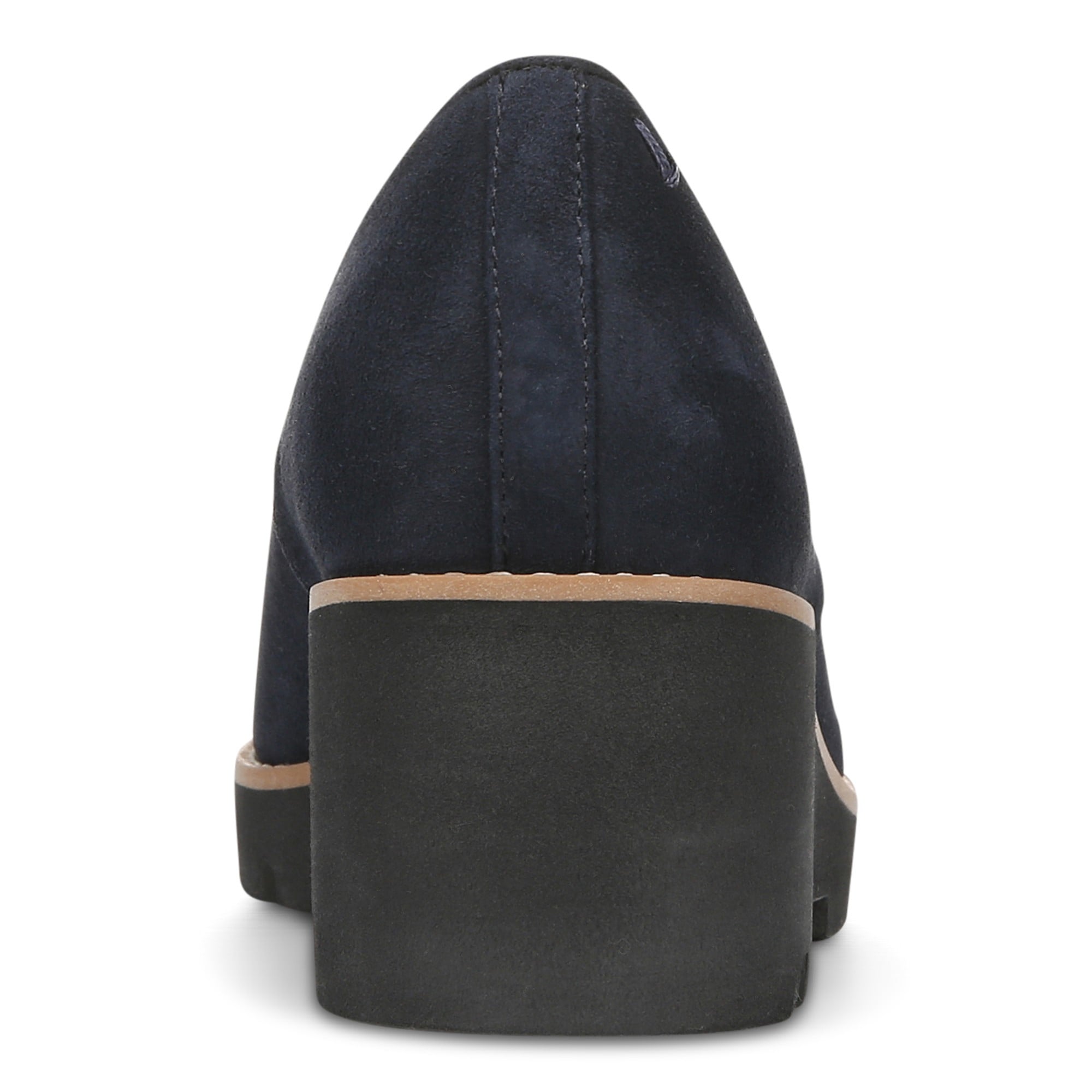 Vionic Willa Wedge Womens Slip On/Loafer/Moc Wedge - Navy Sde - Back