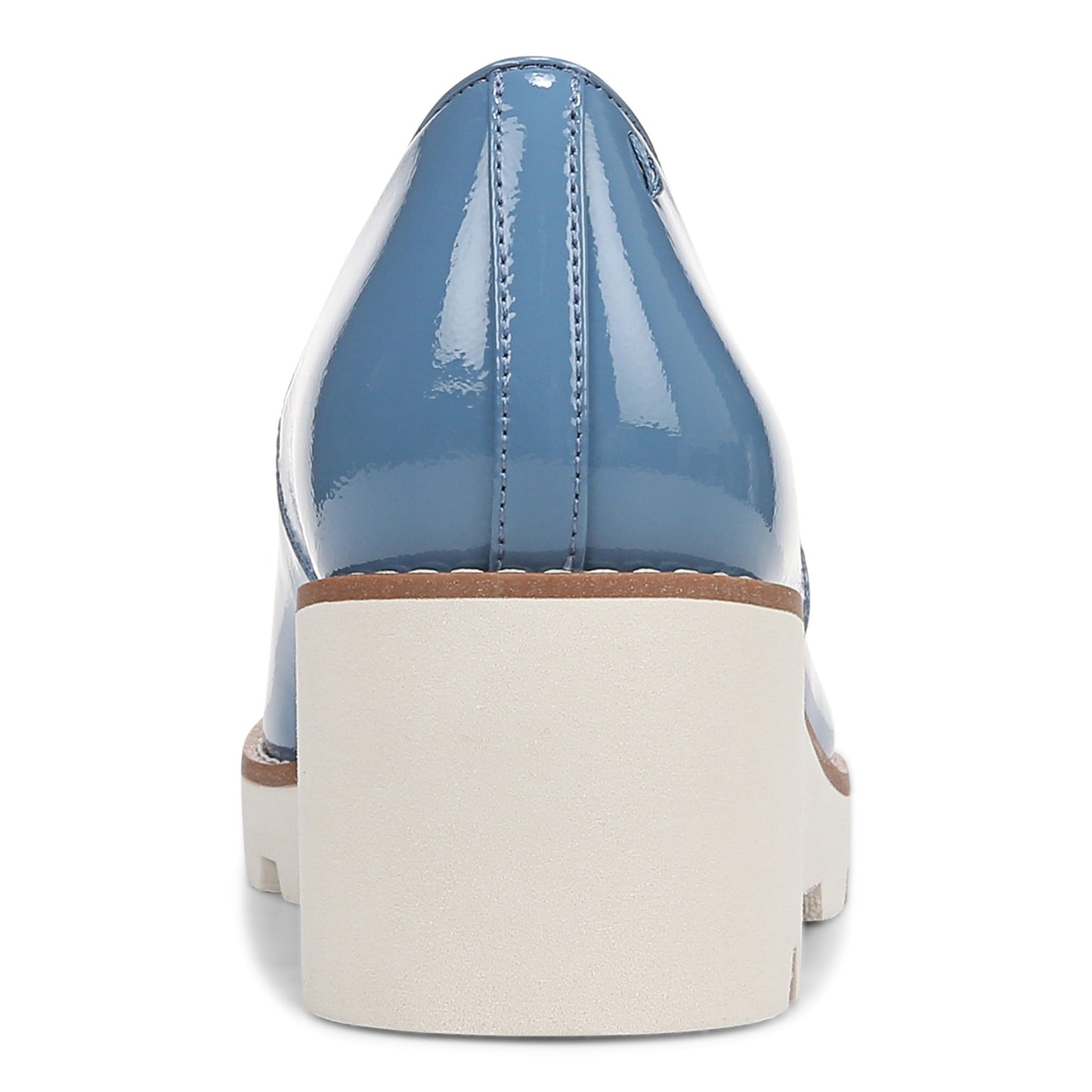 Vionic Willa Wedge Women's Slip-On Loafer Moc Wedge Shoes - Captains Blue - Back