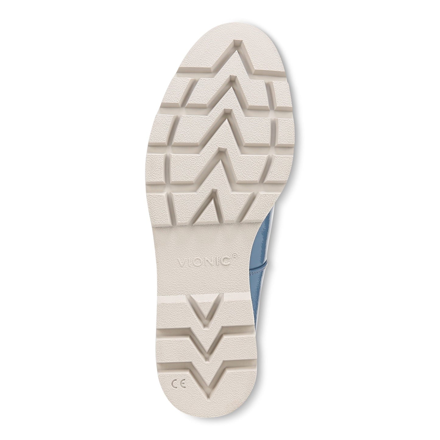 Vionic Willa Wedge Women's Slip-On Loafer Moc Wedge Shoes - Captains Blue - Bottom