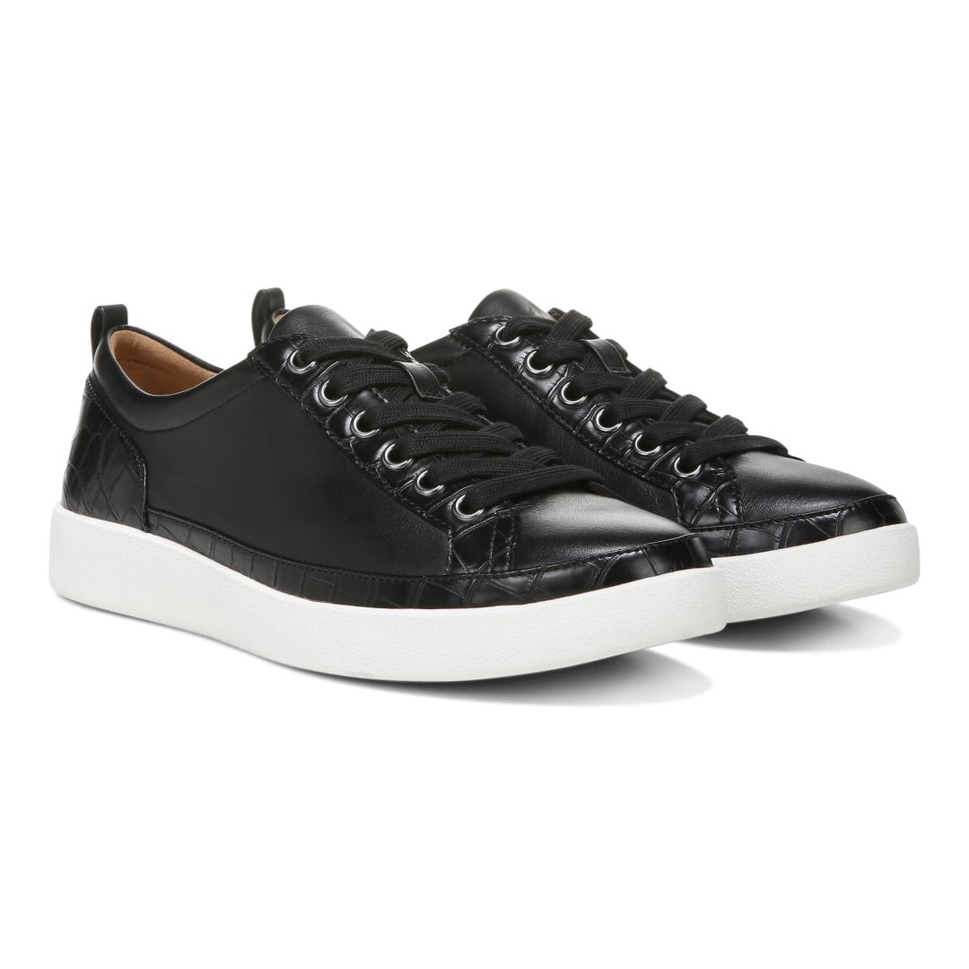 Vionic Winny Women's Casual Sneaker - Black Nappa - Pair