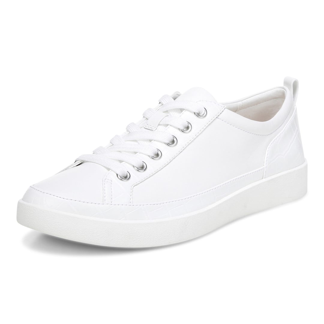 Vionic Winny Women's Casual Sneaker - White Nappa - Left angle