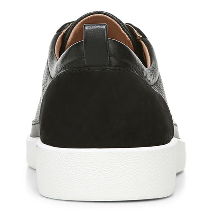 Vionic Winny Women's Casual Sneaker - Black Leather Nubuck - Back