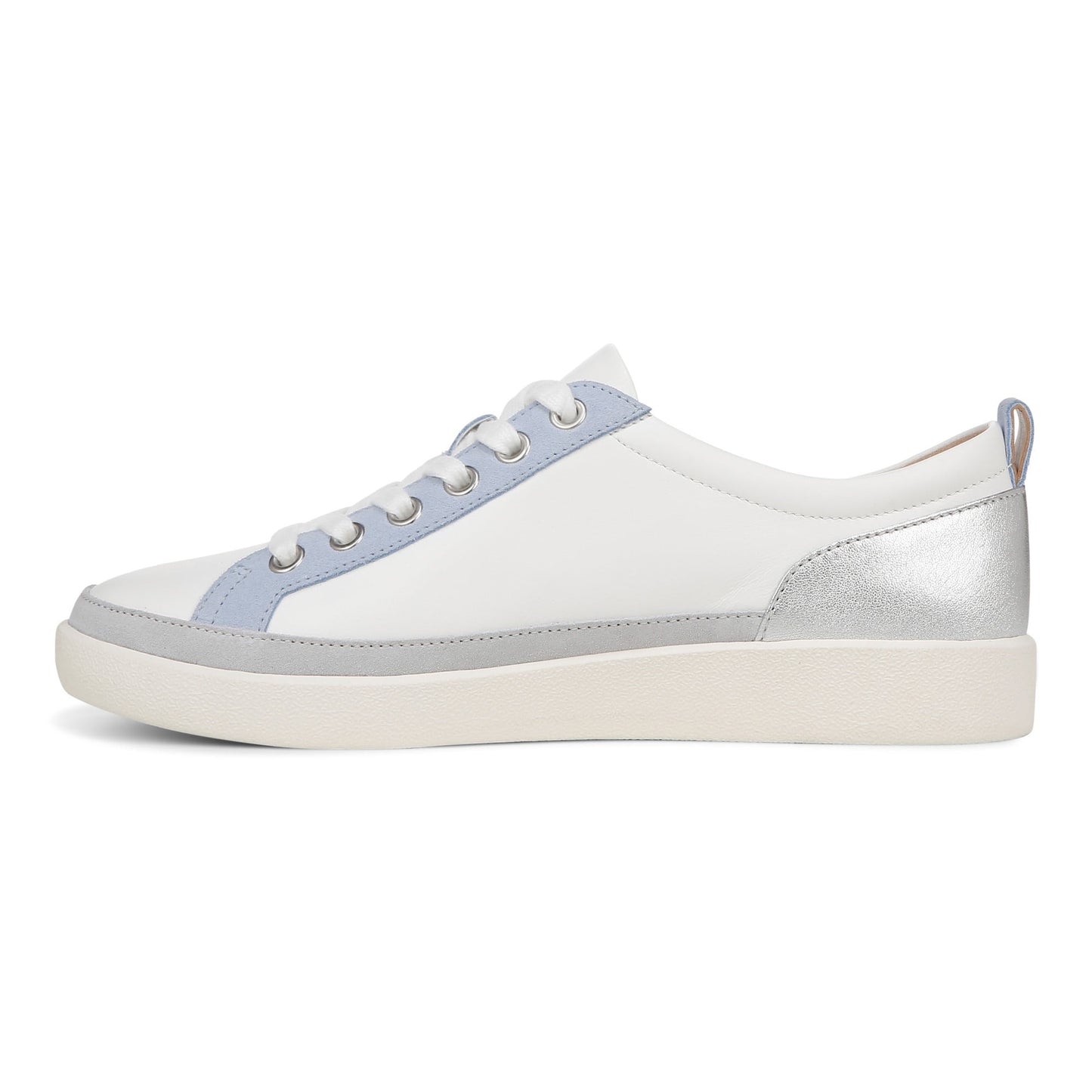Vionic Winny Women's Casual Sneaker - White/silver - Left Side