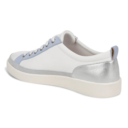 Vionic Winny Women's Casual Sneaker - White/silver - Back angle