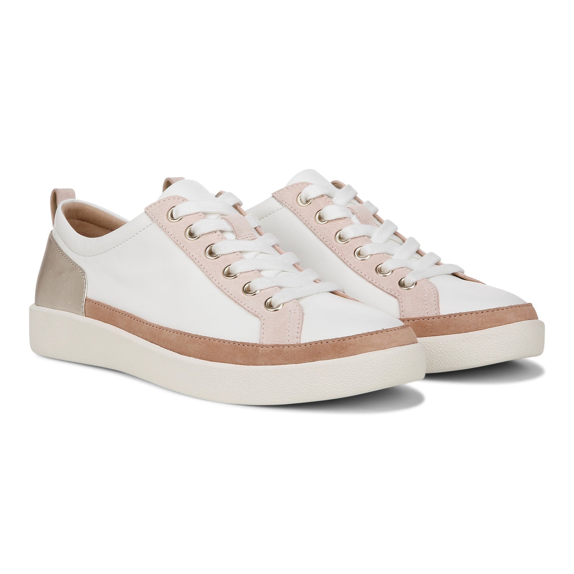 Vionic Winny Women's Casual Sneaker - White/gold - Pair