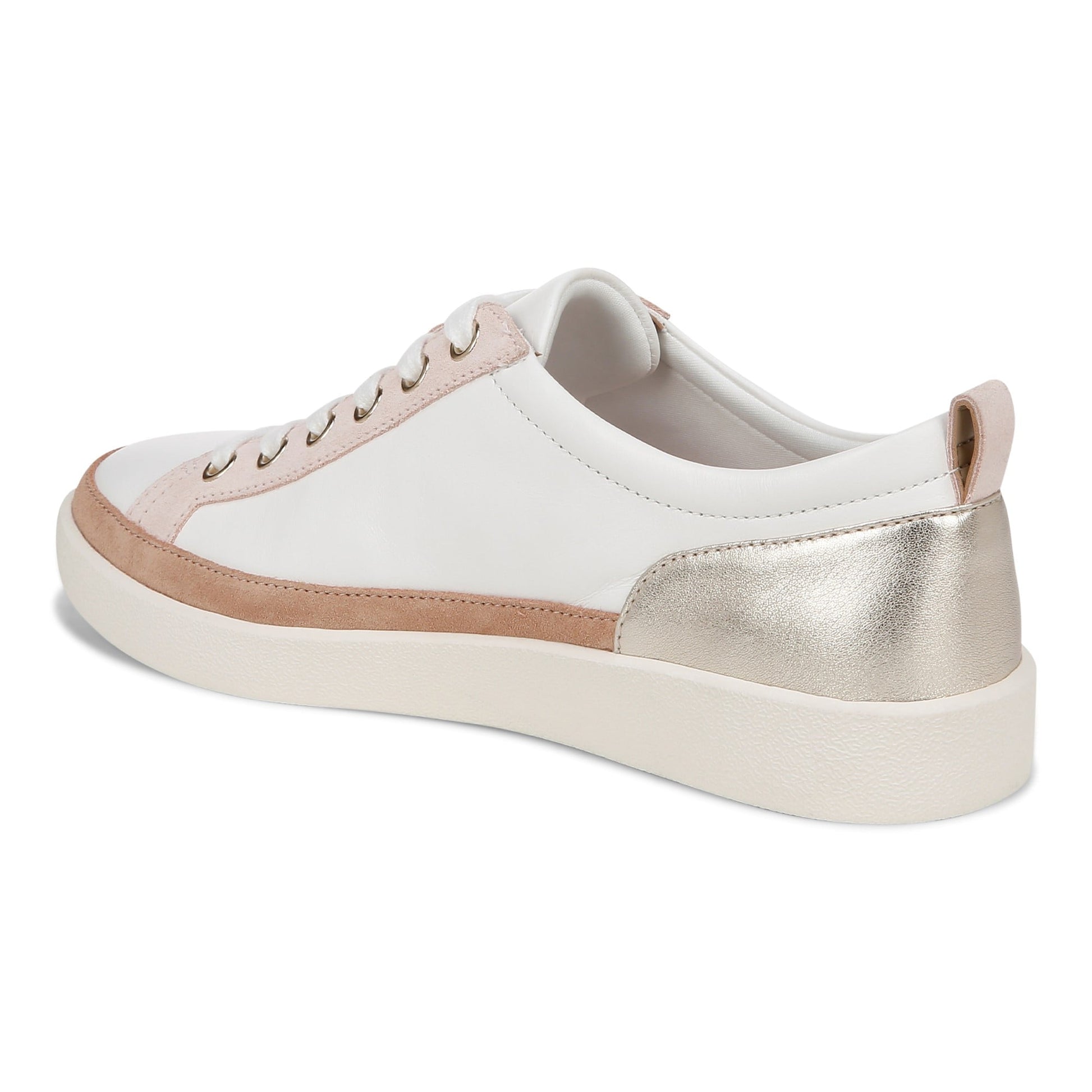 Vionic Winny Women's Casual Sneaker - White/gold - Back angle