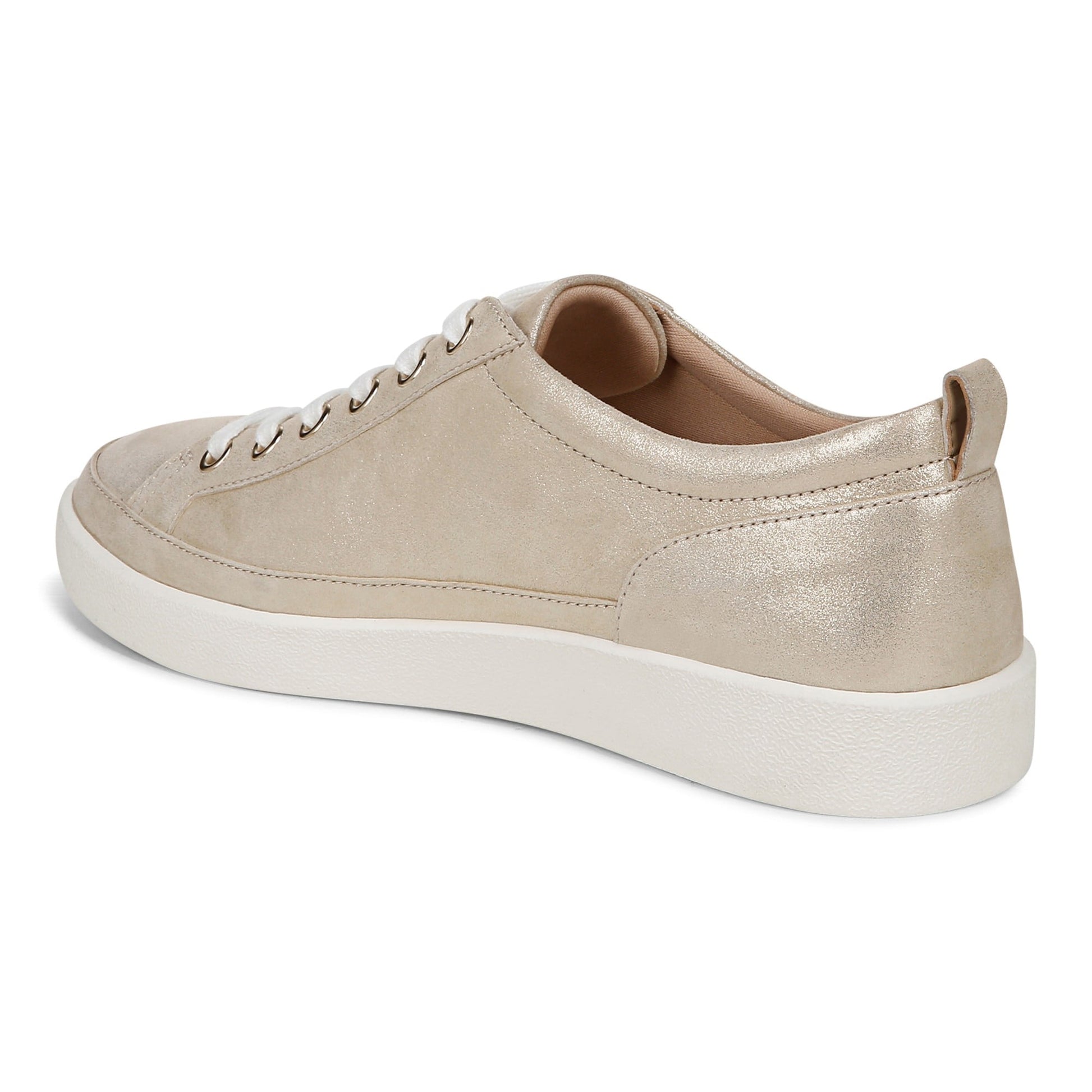 Vionic Winny Women's Casual Sneaker - Gold Metallic - Back angle