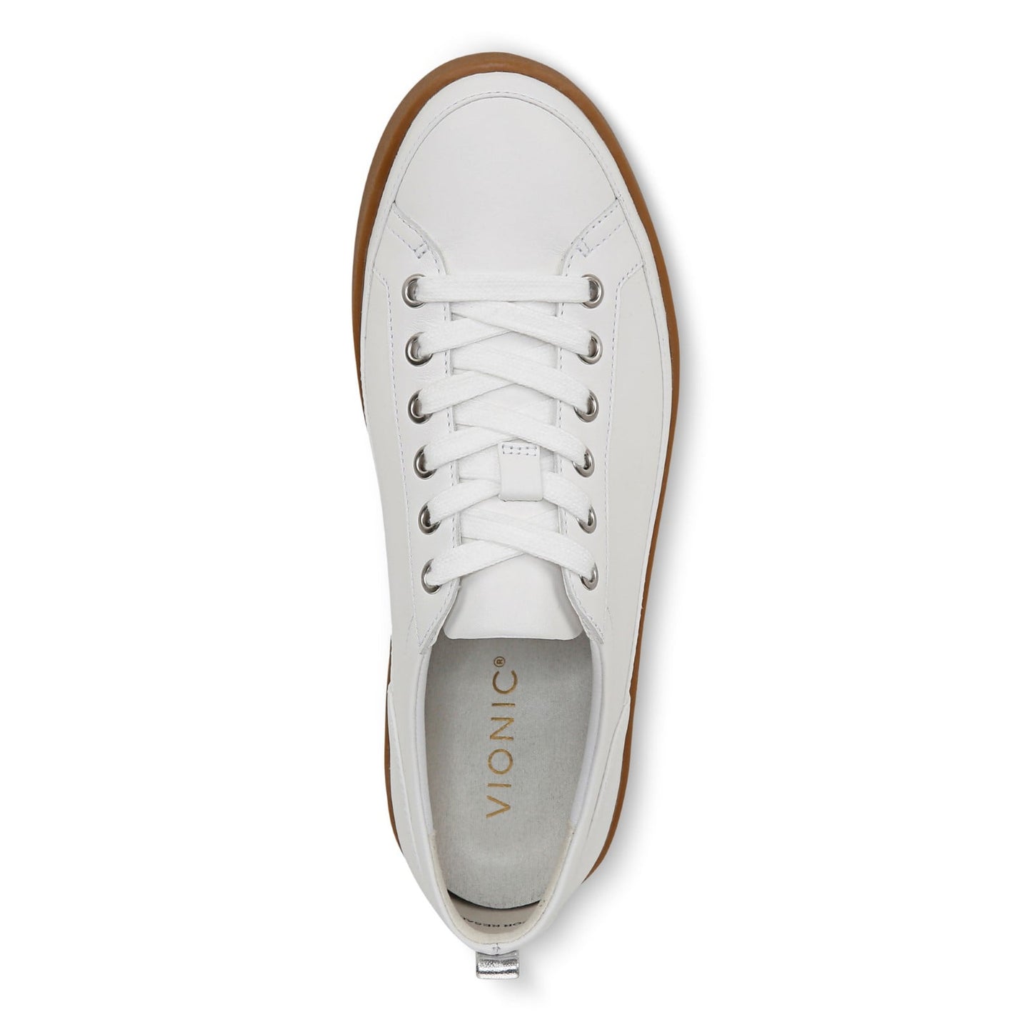 Vionic Winny Women's Casual Sneaker - White Gum Leather - Top