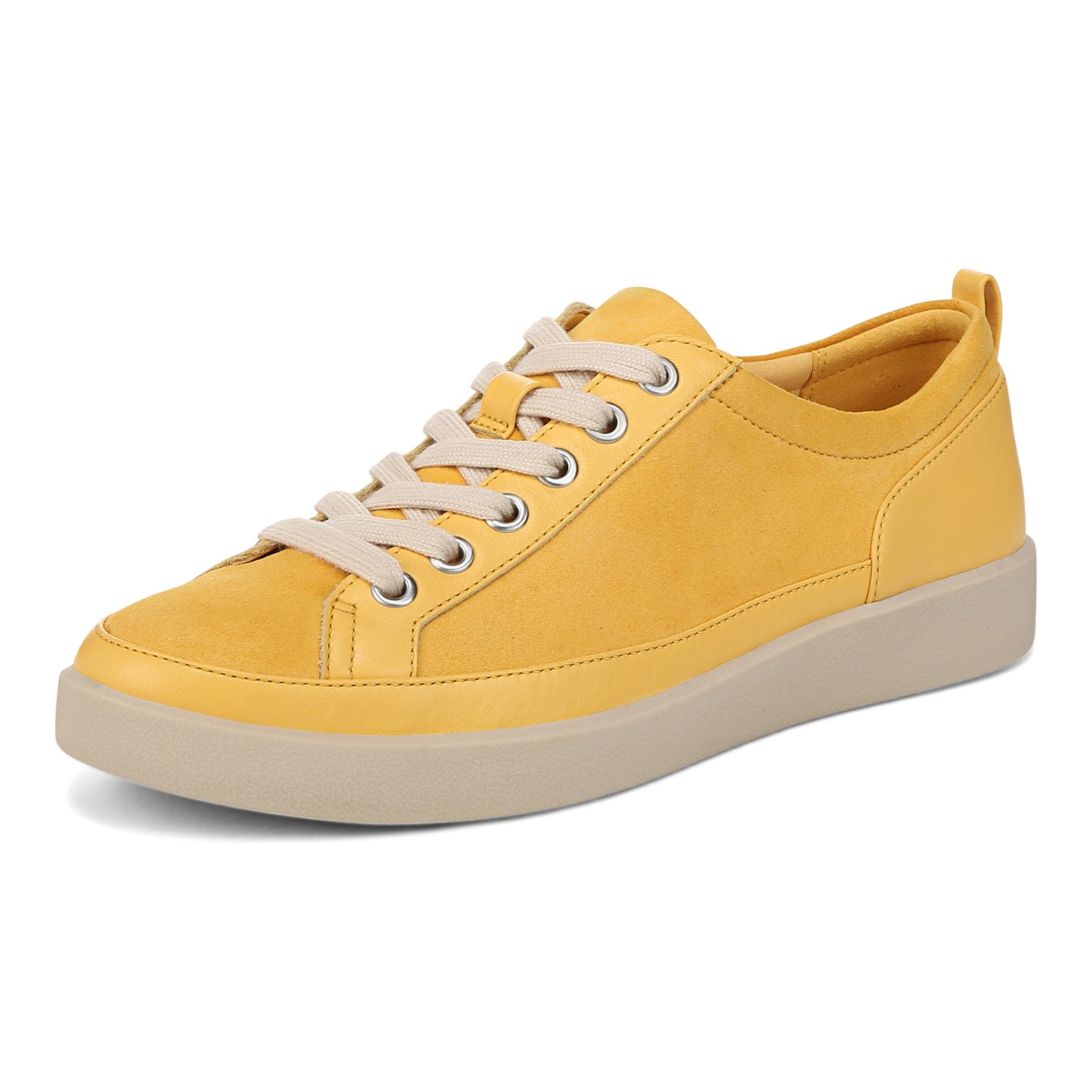 Vionic Winny Women's Casual Sneaker - Butter Yellow - Left angle