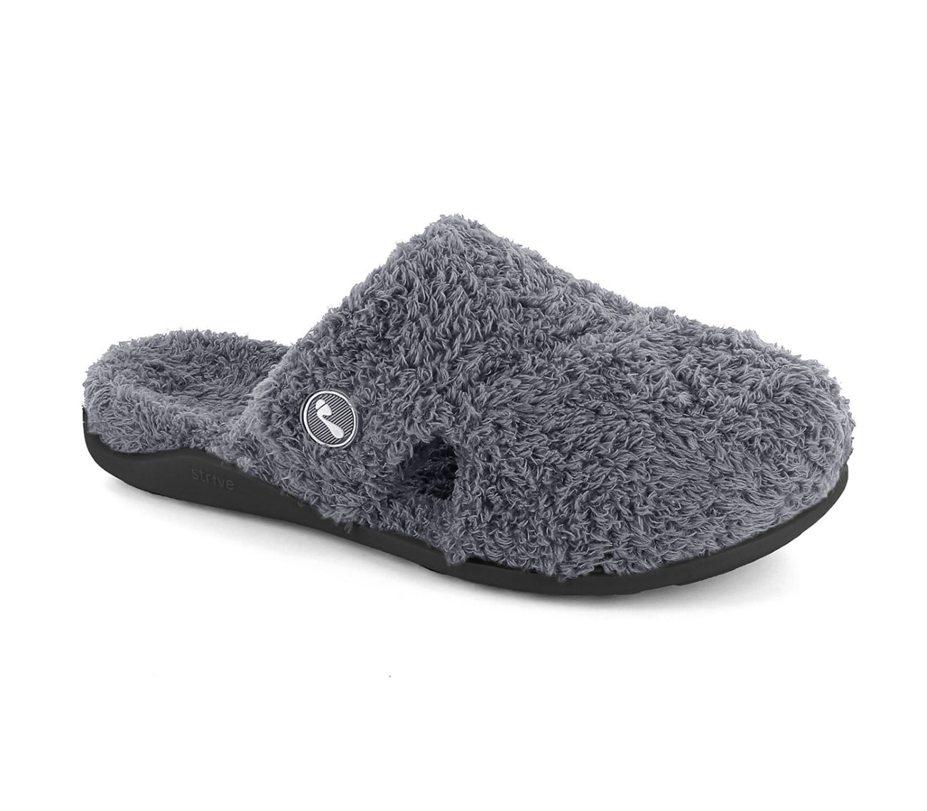 Strive Zara Women's Comfort Supportive Slipper - Charcoal - Angle