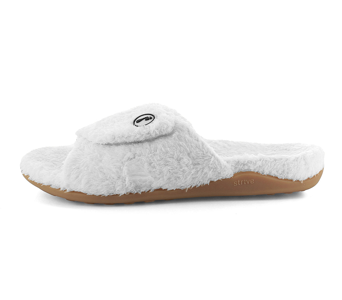 Strive Zoey Women's Relaxing Comfort Orthotic Slippers -  Zoey White Lateral
