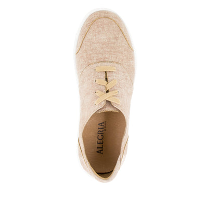 Alegria Flexer Comfort Arch Support Men's Shoe - Alegria Flexer Tan Denim - 4