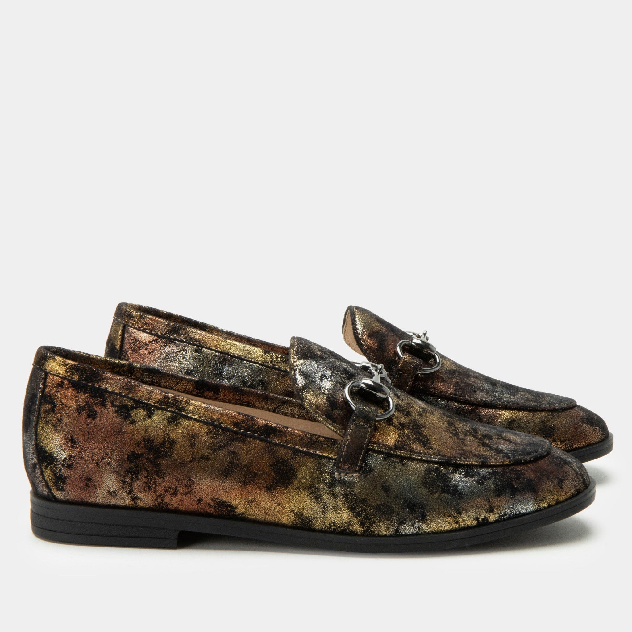Alegria Aliya Comfort Arch Support Women's Loafer - Metalic Mist - 3