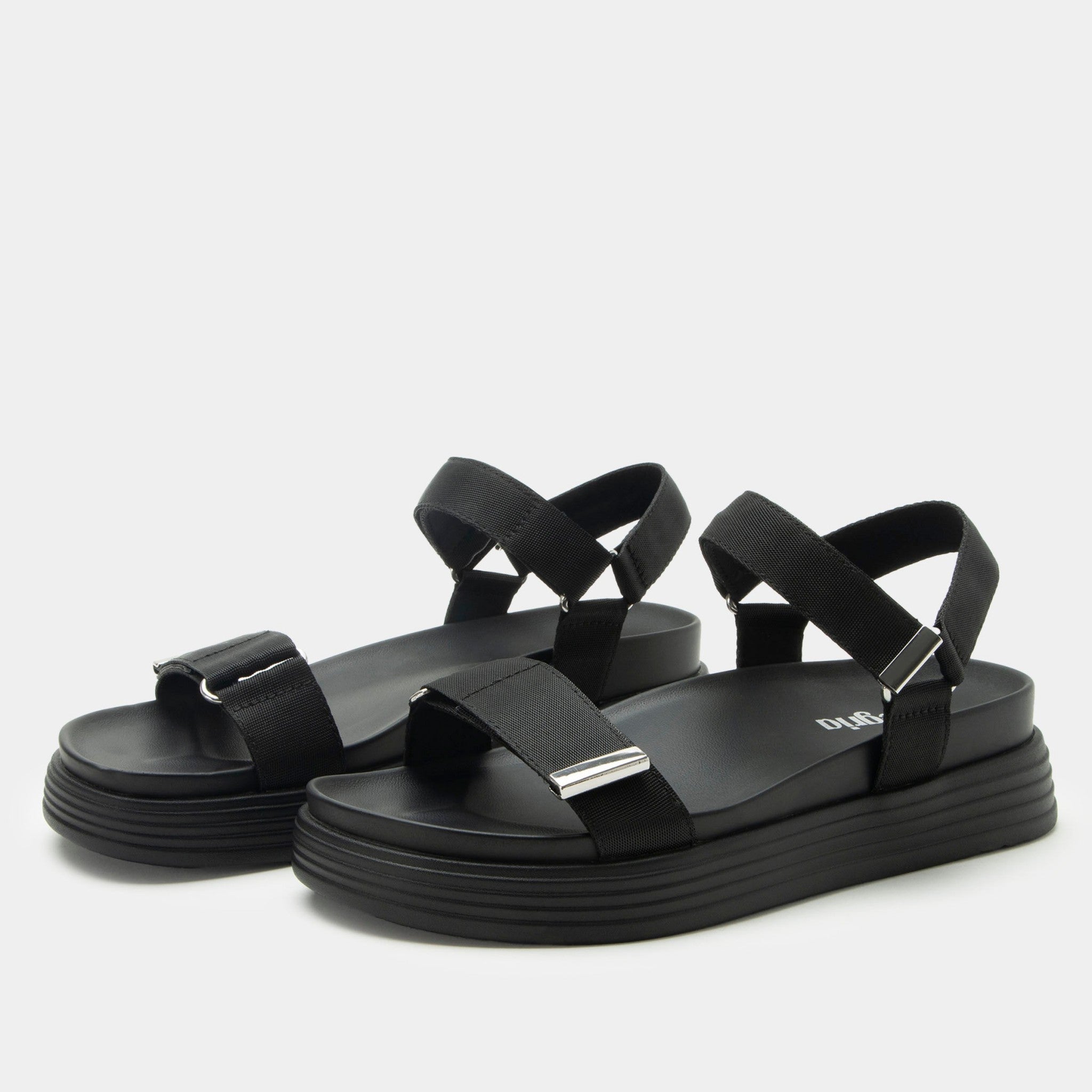 Alegria Allyson Elevated Sport Arch Support Comfort Women's Sandal - Black - 1