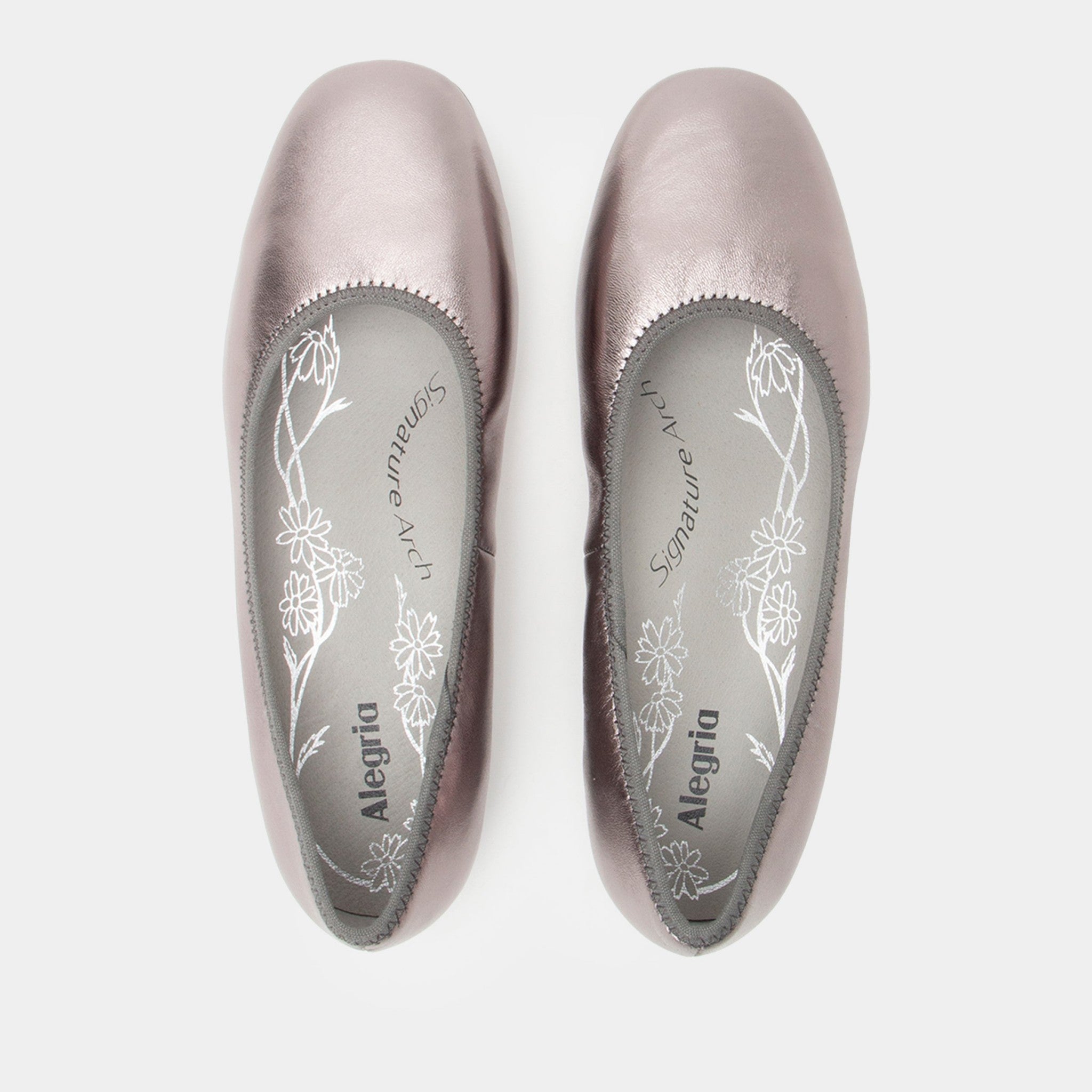 Alegria Arielle Comfort Arch Support Women's Ballet Flat - Pewter - 5