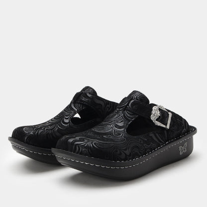 Alegria Classic Rocker Comfort Arch Support Women's Clog - Swirling Black - 1