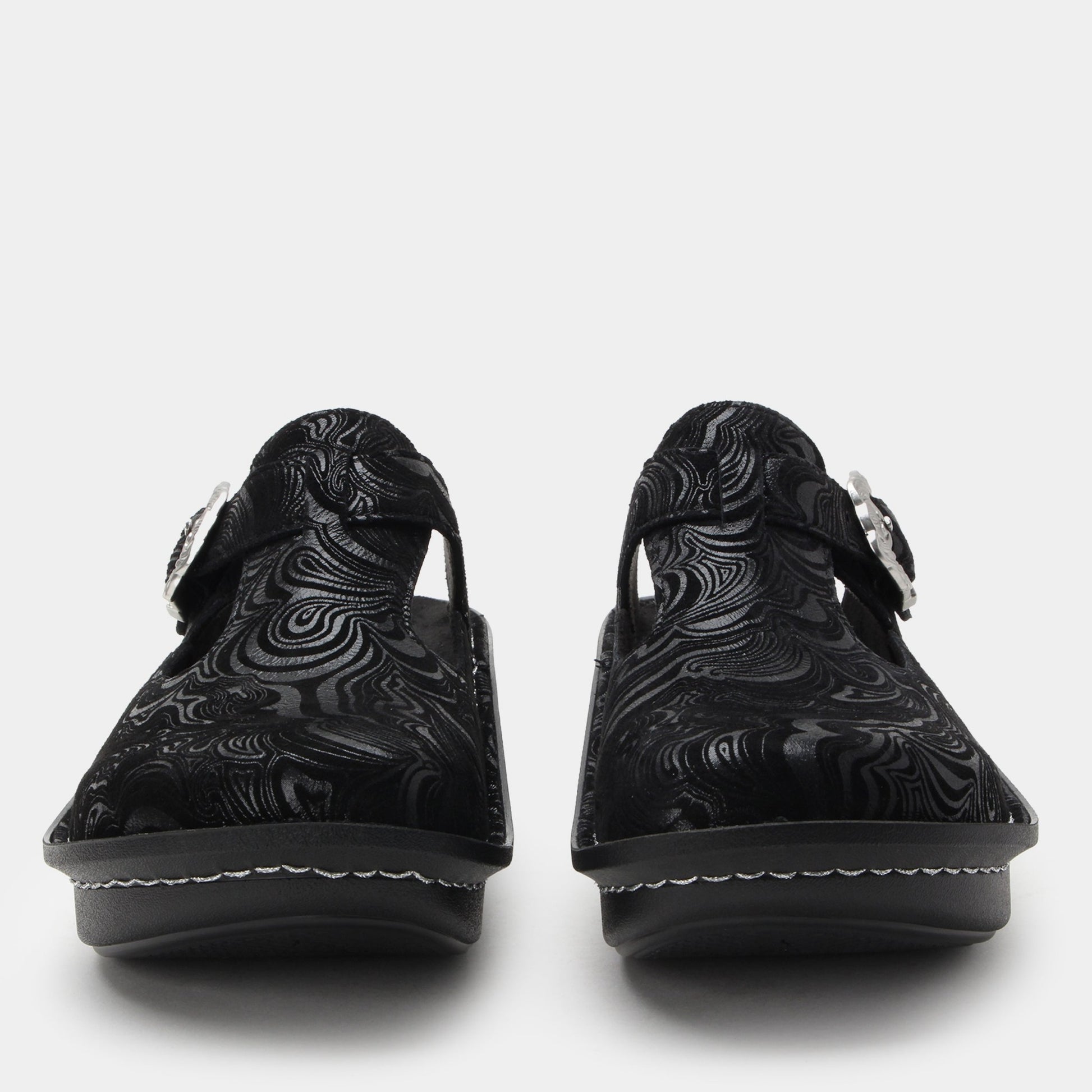 Alegria Classic Rocker Comfort Arch Support Women's Clog - Swirling Black - 6