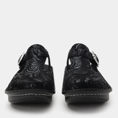 Alegria Classic Rocker Comfort Arch Support Women's Clog - Swirling Black - 6