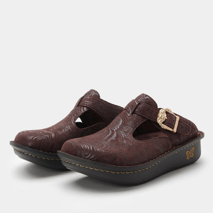 Alegria Classic Rocker Comfort Arch Support Women's Clog - Swirling Brown - 1
