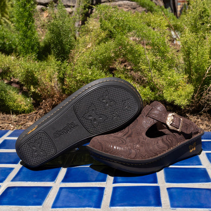 Alegria Classic Rocker Comfort Arch Support Women's Clog - Swirling Brown - 2