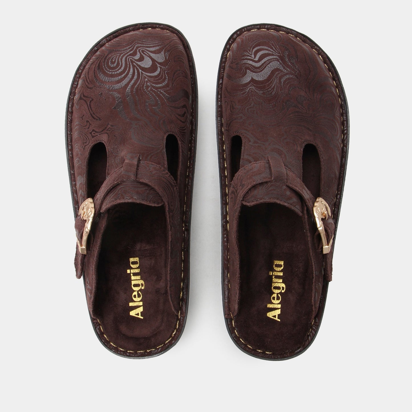 Alegria Classic Rocker Comfort Arch Support Women's Clog - Swirling Brown - 5
