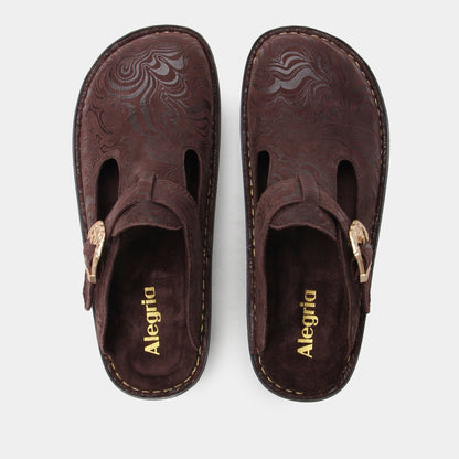 Alegria Classic Rocker Comfort Arch Support Women's Clog - Swirling Brown - 5