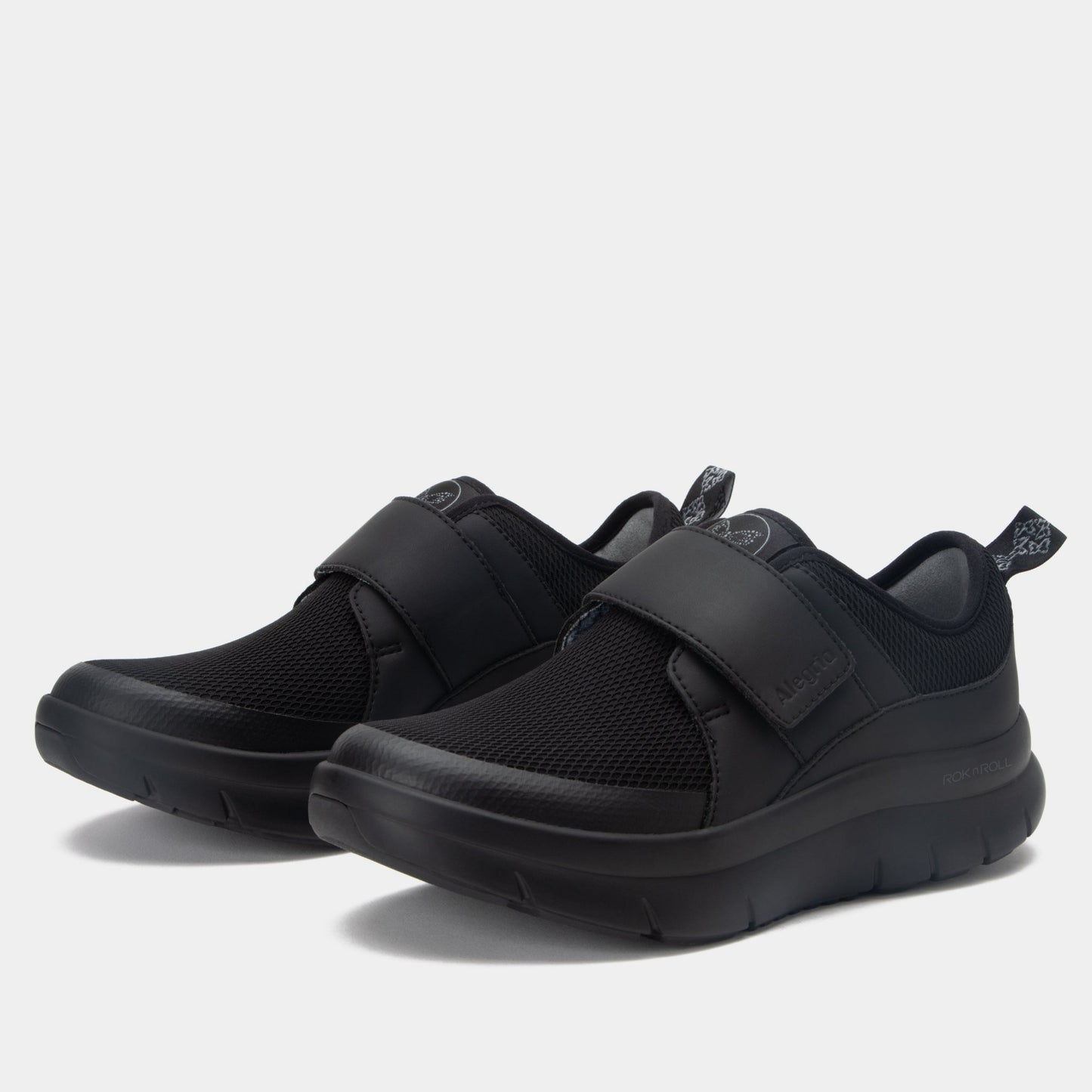 Alegria Double Trouble Comfort Arch Support Women's Walking Shoe - Black Mesh - 1