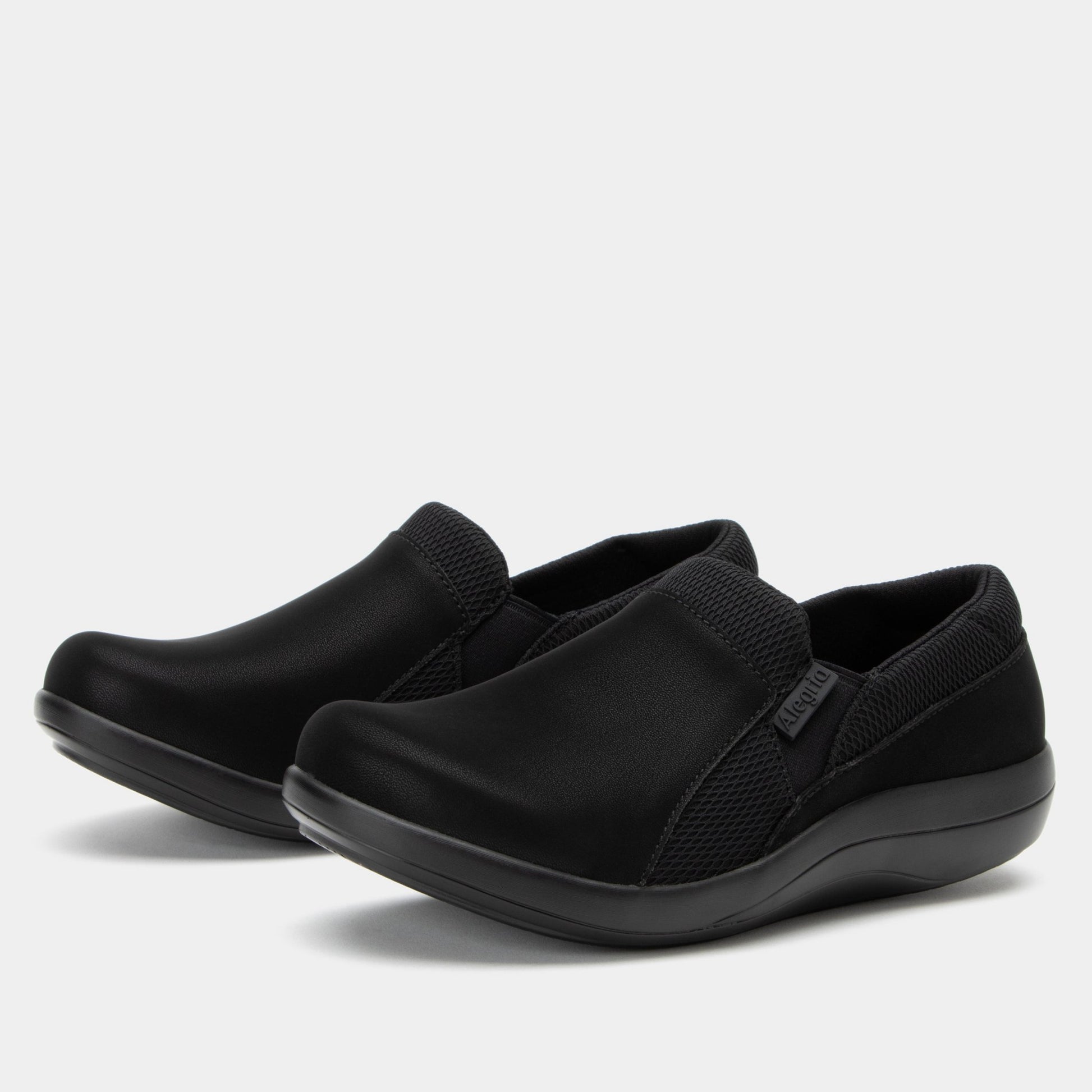 Alegria Duette Comfort Arch Support Women's Casual Shoe - All Black - 1