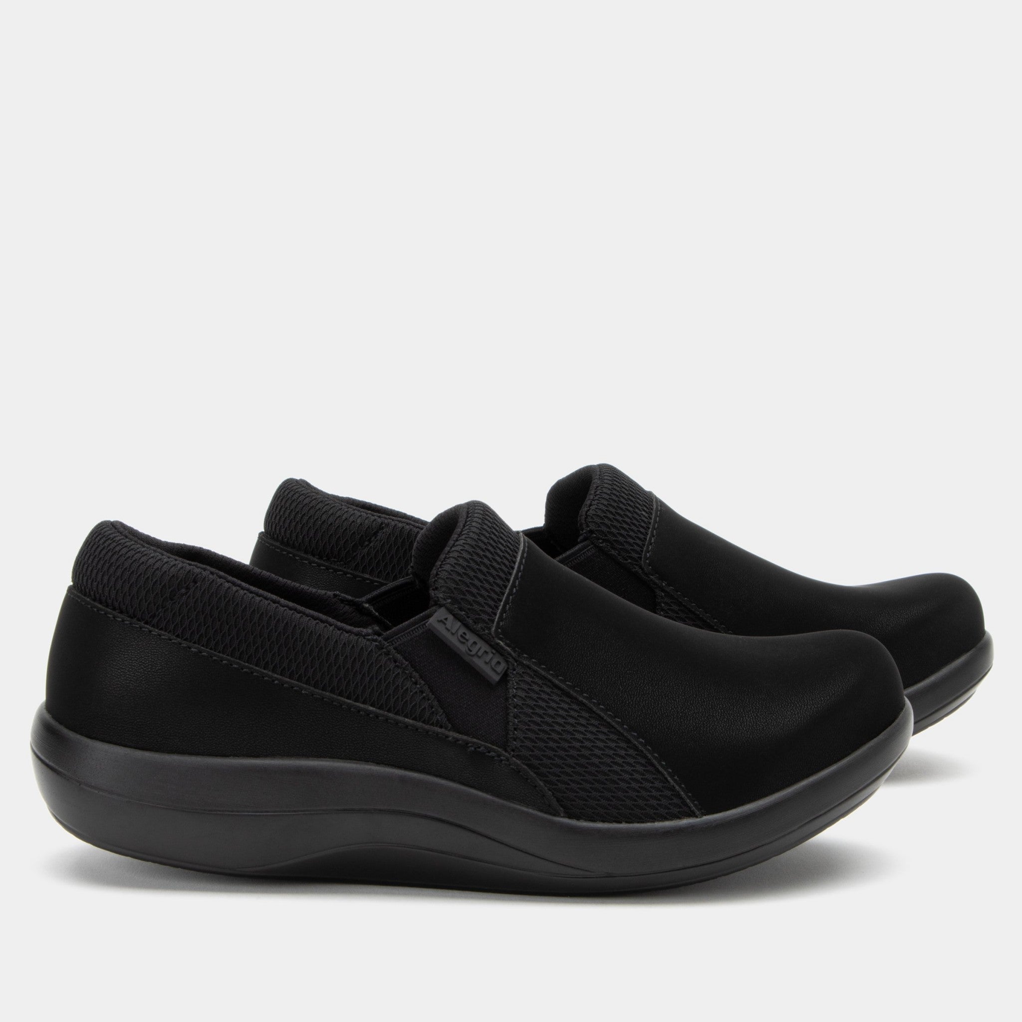 Alegria Duette Comfort Arch Support Women's Casual Shoe - All Black - 3