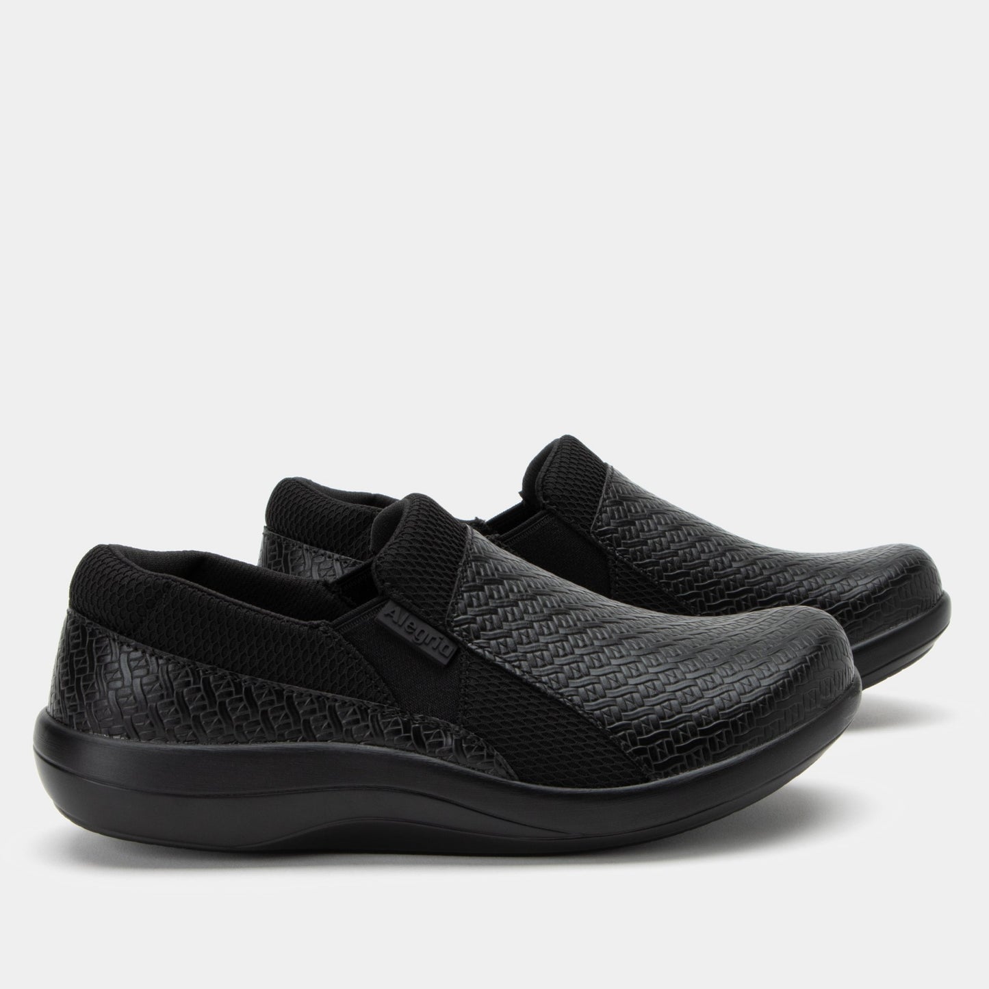 Alegria Duette Comfort Arch Support Women's Casual Shoe - Black Woven - 2