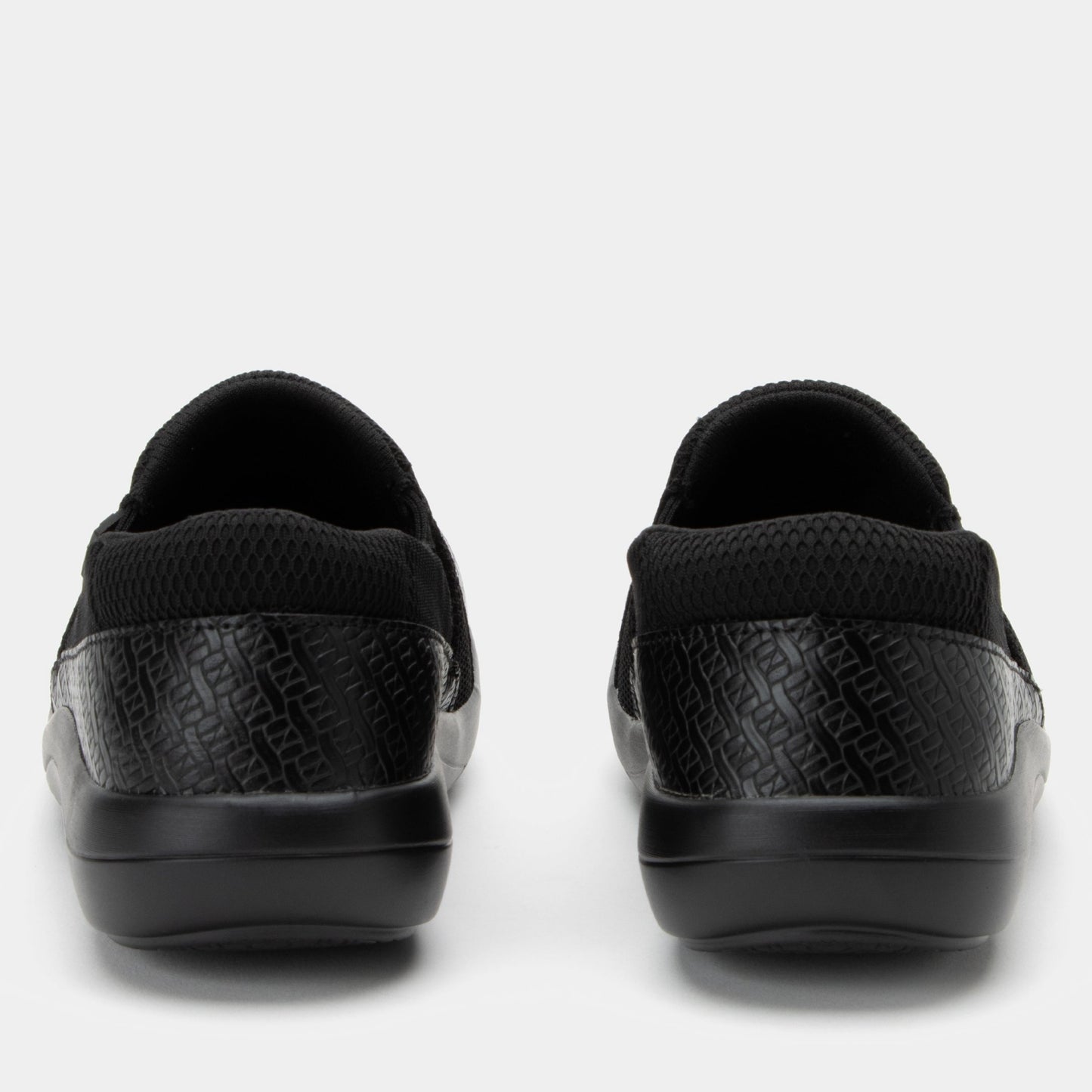 Alegria Duette Comfort Arch Support Women's Casual Shoe - Black Woven - 3