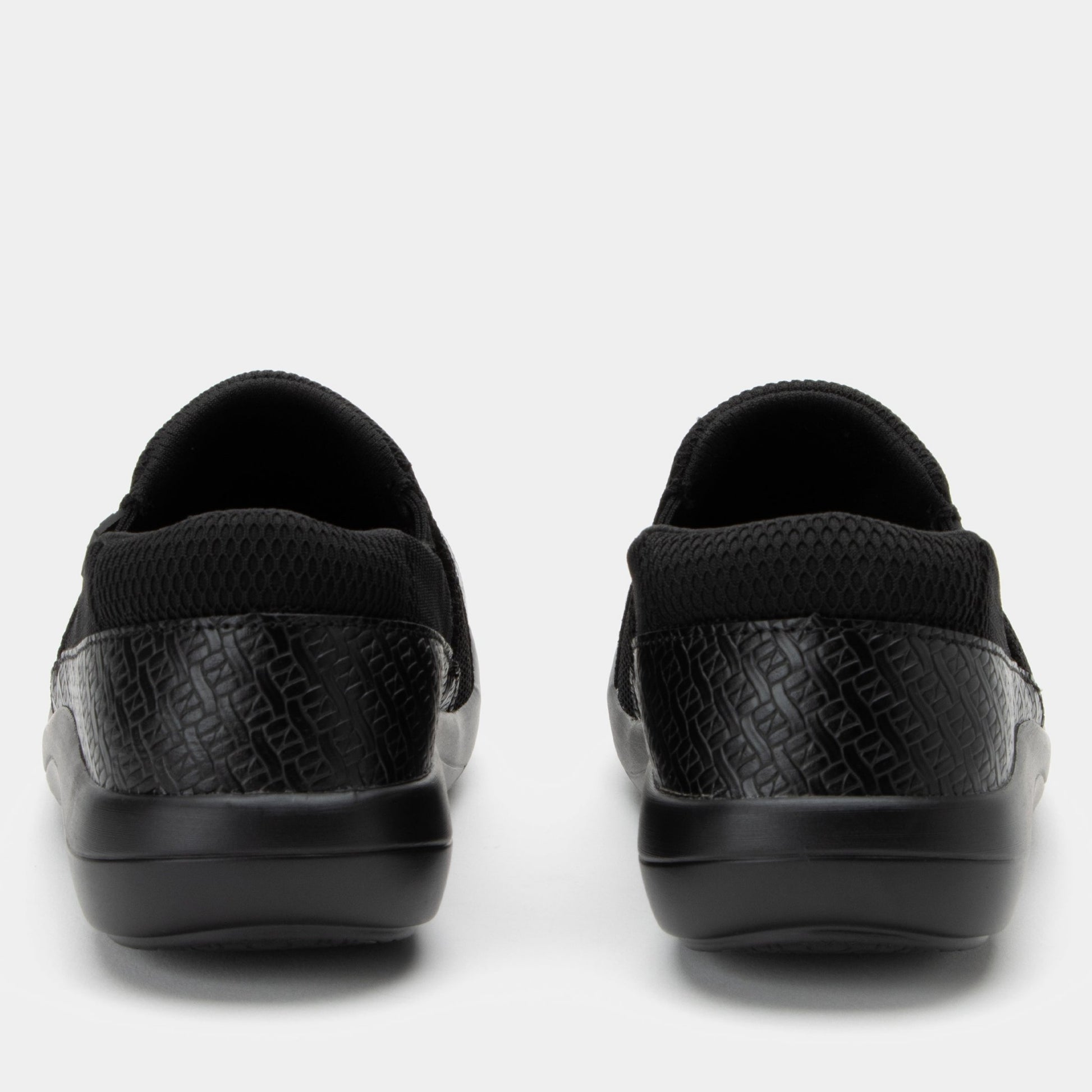 Alegria Duette Comfort Arch Support Women's Casual Shoe - Black Woven - 3