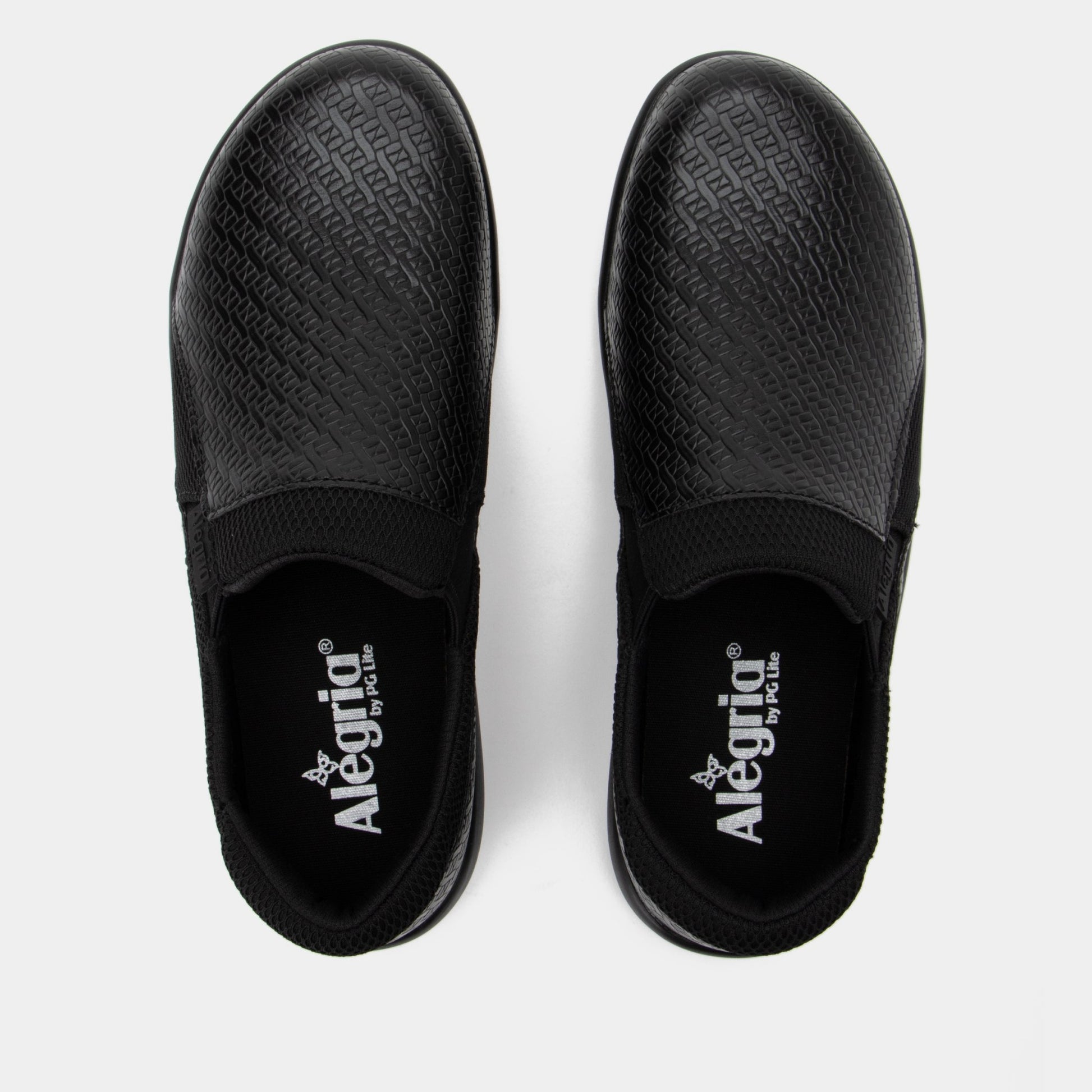 Alegria Duette Comfort Arch Support Women's Casual Shoe - Black Woven - 4
