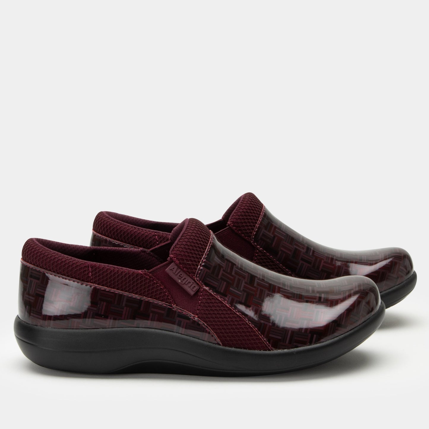 Alegria Duette Comfort Arch Support Women's Casual Shoe - Wine Block - 3