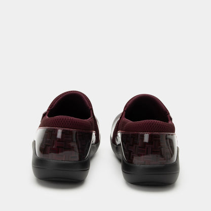 Alegria Duette Comfort Arch Support Women's Casual Shoe - Wine Block - 4