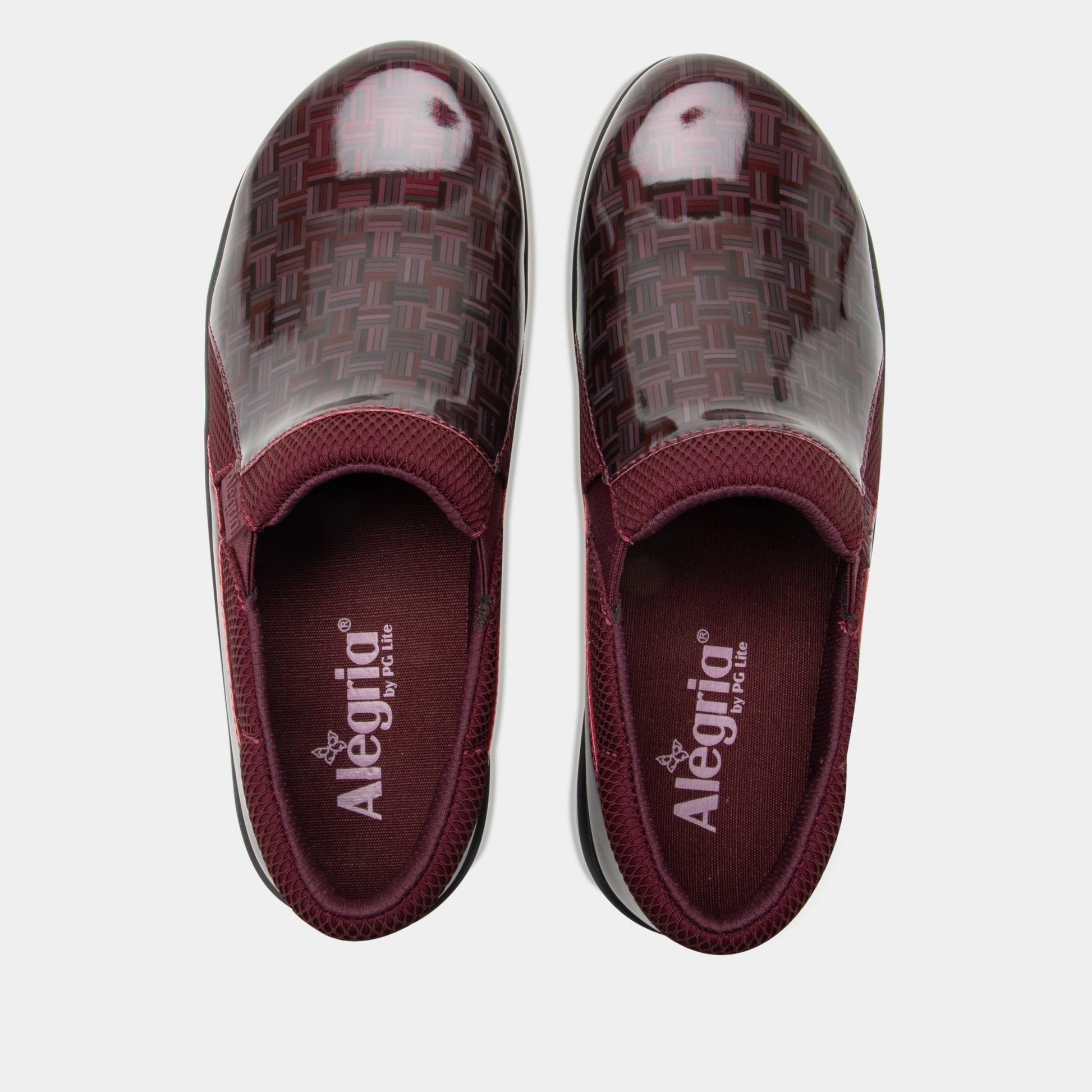 Alegria Duette Comfort Arch Support Women's Casual Shoe - Wine Block - 5
